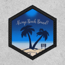 Beach Handflatan Träd Blue Beach Bounds