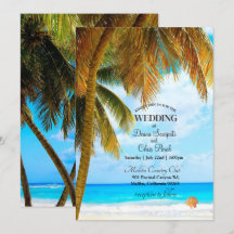 Beach Handflatan Träd Ocean Destinations Wedding