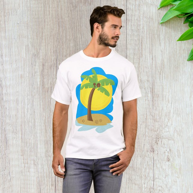 Beach handflatan Träd T Shirt (Skapare uppladdad)