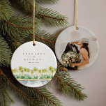 Beach Handflatan Träd Tropical Watercolor Bröllop  Julgransprydnad Keramik<br><div class="desc">Vattenfärgad strand handflatan träd gör denna chic och tropiska prydnadsföremål till perfekt bröllop momento som öppnas år efter år. Målning inspirerad av Santa Barbara kusten. Fullt matchande bröllop-svit finns tillgängligt.</div>