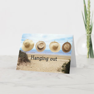 BEACH HATS PÅ LINJEN VID BATTIDAGEN KORT