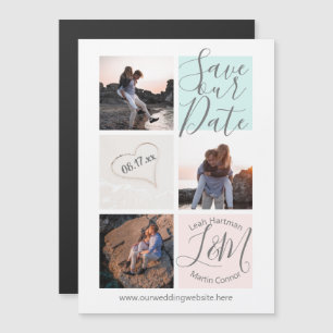 Beach Heart Photo Save Date