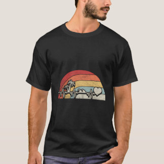 Beach Heartslag Tanktopen Retro Summer Gifts Funny T Shirt