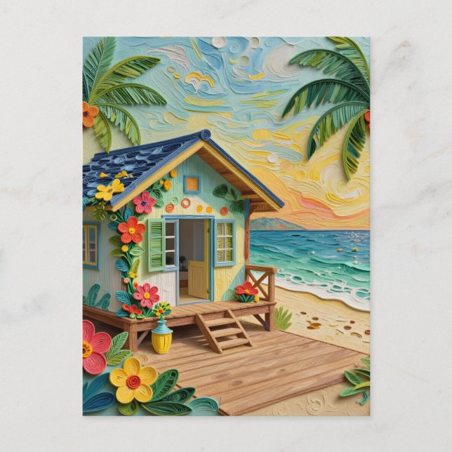 Beach Home Oceanic | Keeping in Touch Vykort (Framsida)