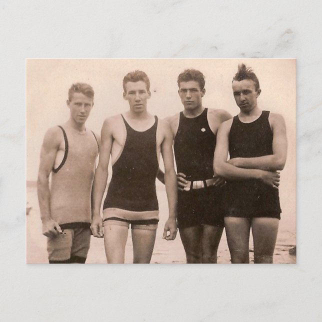 Beach Hotties 1905 Vykort (Framsida)