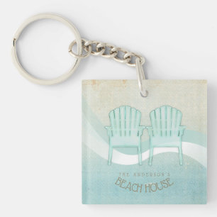 Beach House Adirondack Chairs Aqua Blue ID623
