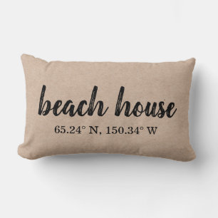 Beach House Anpassningsbar Coordinates Lumbar Pill Lumbarkudde