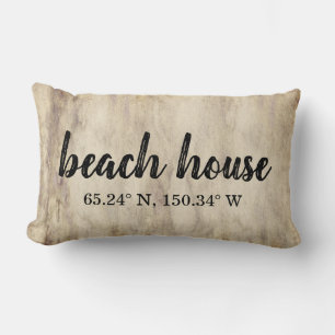 Beach House Anpassningsbar Coordinates Lumbar Pill Lumbarkudde
