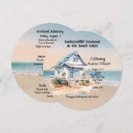 Beach House Bachelorette Party-inbjudan Inbjudningar