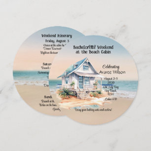 Beach House Bachelorette Party-inbjudan Inbjudningar