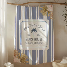 Beach House Blue Rand Coastal Boho Farmhouse