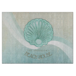 Beach House Clam Snäcka Aqua Blue ID623