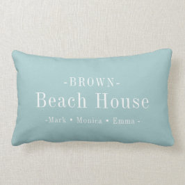 Beach House Family Namn Lumbarkudde