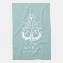 Beach House för Nautisk anchor Family Namn