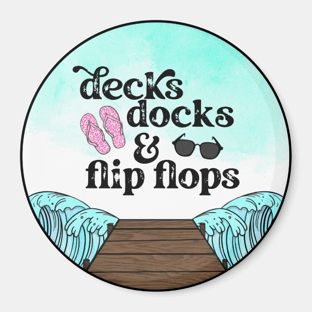 Beach House Fridge Magnet (Framsidan)