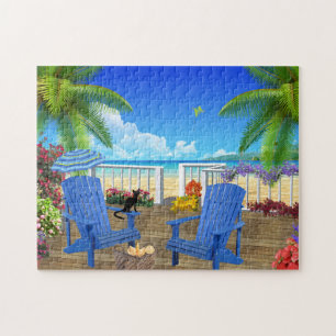 Beach House Getaway Tropiska paradiset Pussel