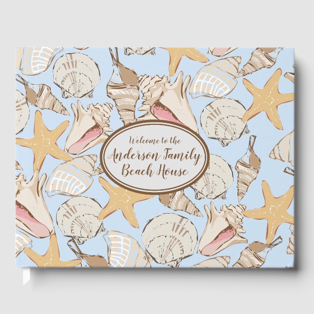 Beach House Guestbook Gästböcker (Framsida)