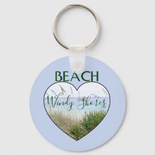 Beach House Heart Destin Florida Nyckelring