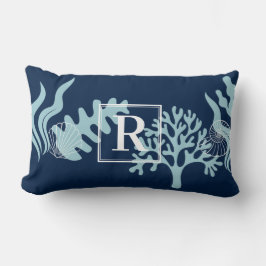 Beach House Monogram Dekorativ kudde