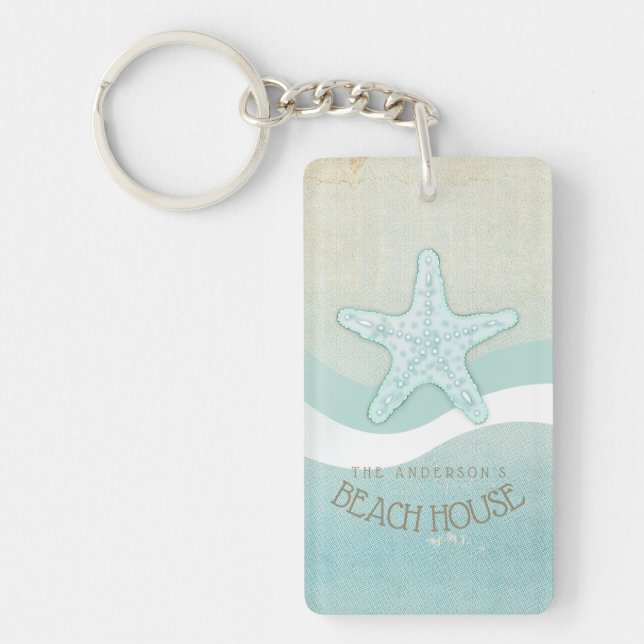 Beach House Nautical Starfish Aqua Blue ID623 (Framsidan)
