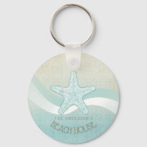 Beach House Nautical Starfish Aqua Blue ID623