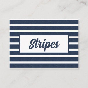Beach House Navy Blue Rand Visitkort