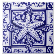 Beach House of Starfish Blue and White Sea Star Oc