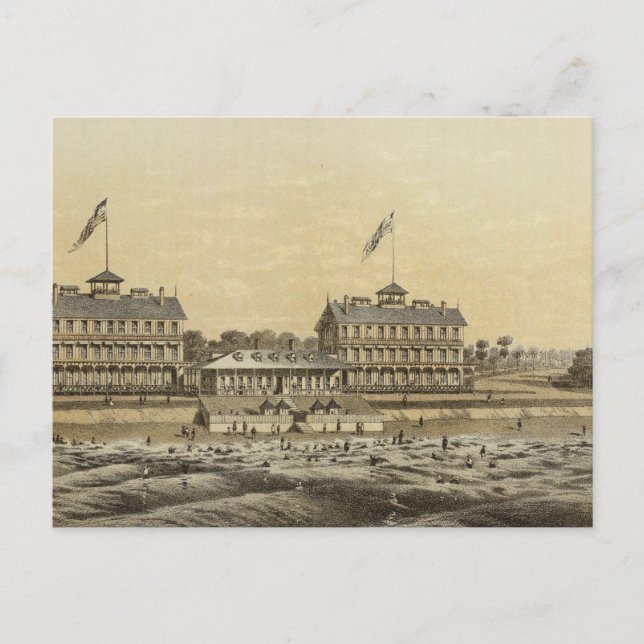 Beach House, Sea Girt, Monmouth Co, NJ Vykort (Framsida)