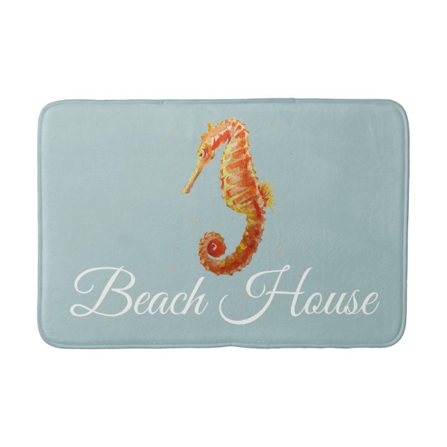 Beach House Seahorse Medium Bath Mat Badrumsmatta (Framsidan)