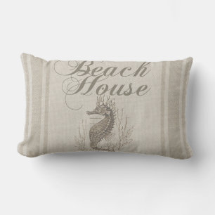 Beach House Seahorse Seashore Lumbarkudde