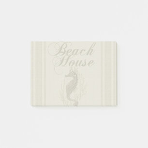 Beach House Seahorse Seashore Post-it Block