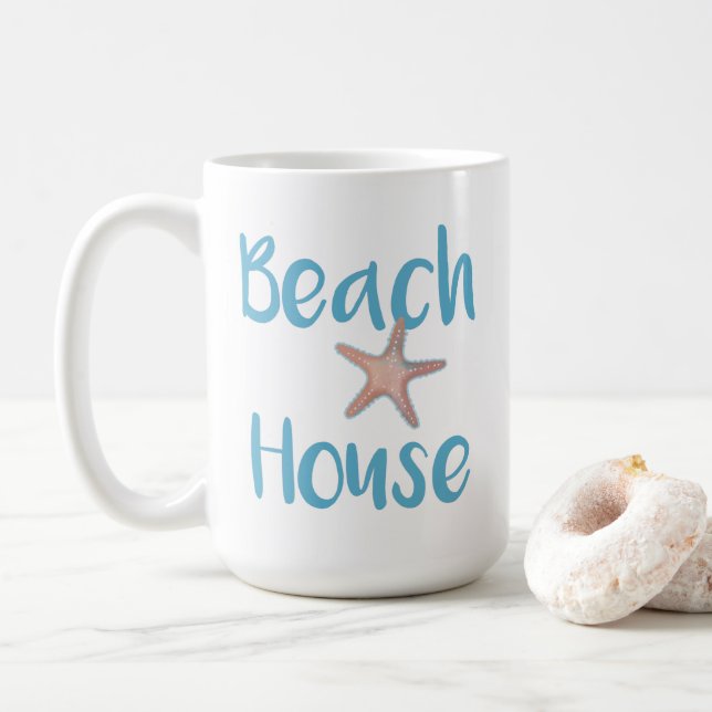 Beach House Starfish Kaffemugg (Med munk)