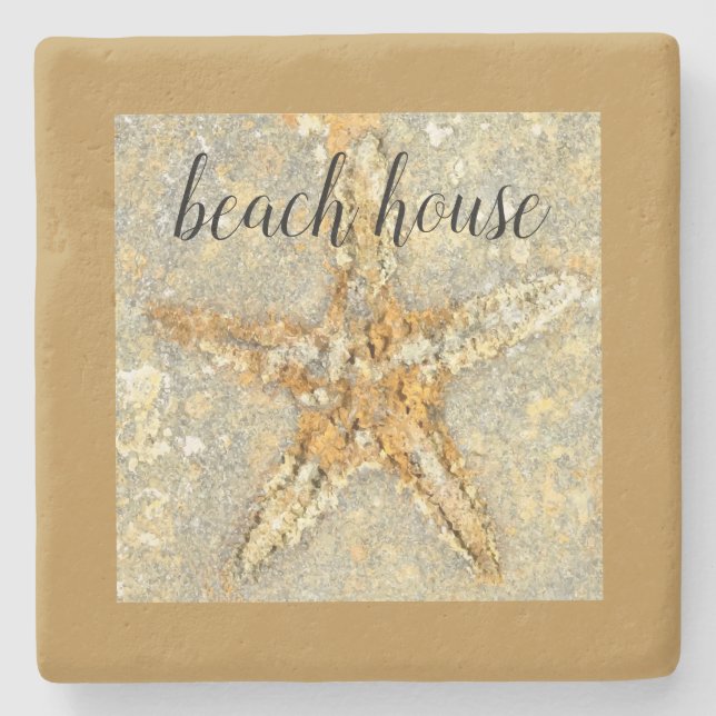Beach House Starfish Tema Stenunderlägg (Framsidan)