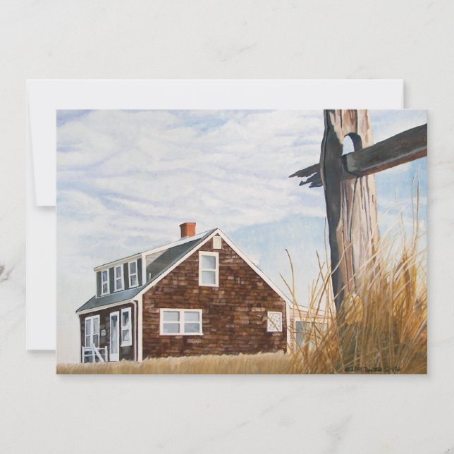 Beach House Sunrise Inbjudningar (Framsida)