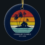 Beach House Vacation Family Reunion Nautical Julgransprydnad Keramik<br><div class="desc">Anpassa de här campingreflexdesignerna för stranden eller sjö-huset genom att lägga till namn eller anpassningsbar i familjen och år. Jag hoppas att det inte bara handlar om den coola som fångade öga utan att det faktum att du aldrig hittar den i en varubutik snarare gör detta unikt för dig och...</div>