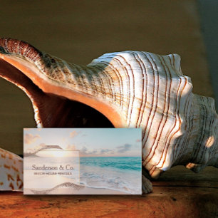 Beach House Vacation Rental Egendom Visitkort