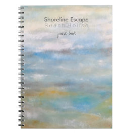 Beach House Vacation Rental Guest Bok Anteckningsbok