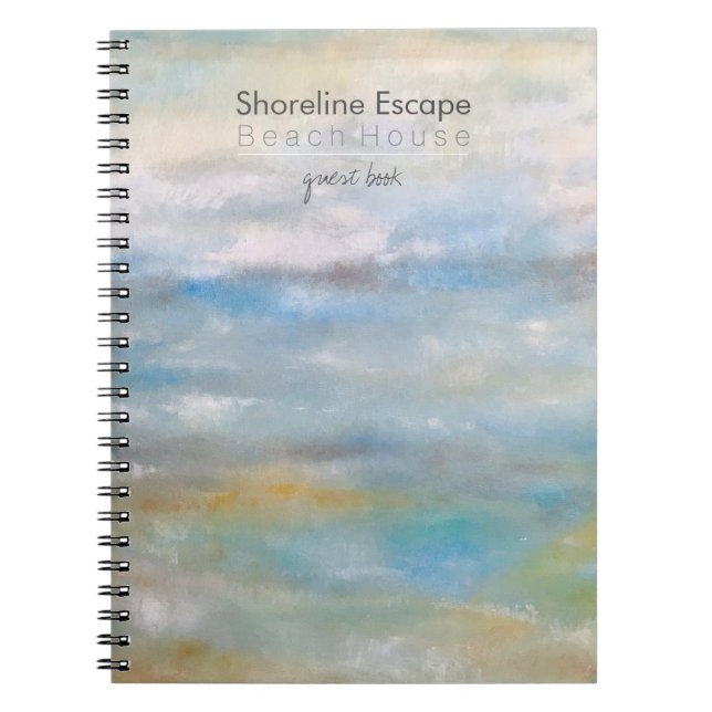 Beach House Vacation Rental Guest Bok Anteckningsbok (Framsidan)