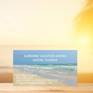 Beach House Vacation Rental Real Gods Company Visitkort