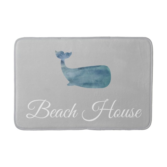 Beach House Whale Medium Bath Mat Badrumsmatta (Framsidan)