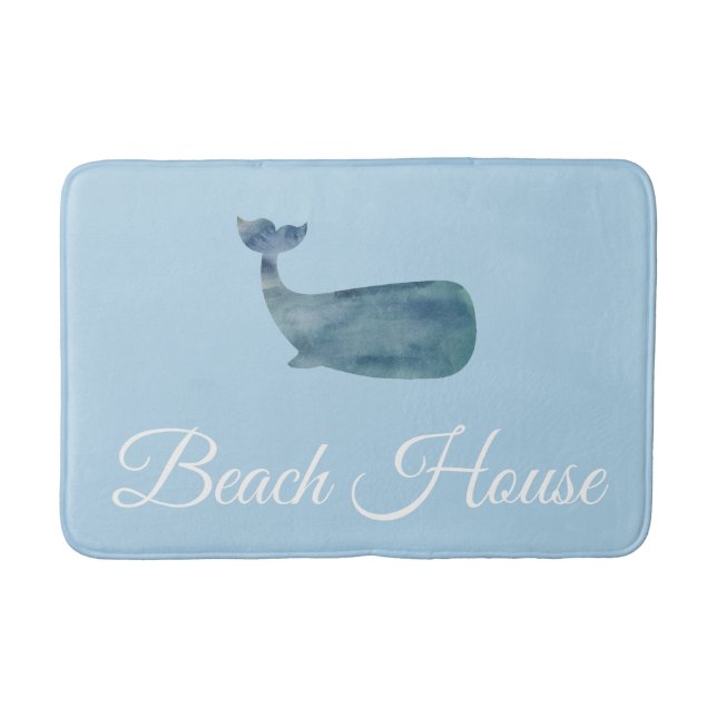 Beach House Whale Medium Bath Mat Badrumsmatta (Framsidan)