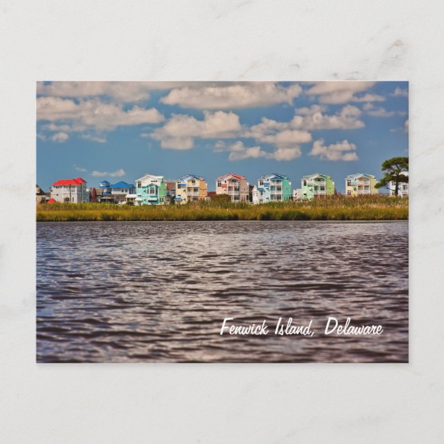 Beach Houses Vykort (Framsida)