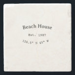 Beach-husen. Anpassningsbarnas datumkoordinater lä Stenunderlägg<br><div class="desc">Design</div>