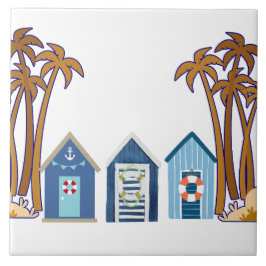 Beach hut kakelplatta