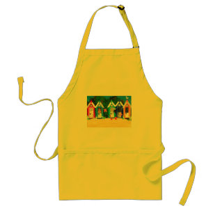 "Beach Huts" Apron Förkläde