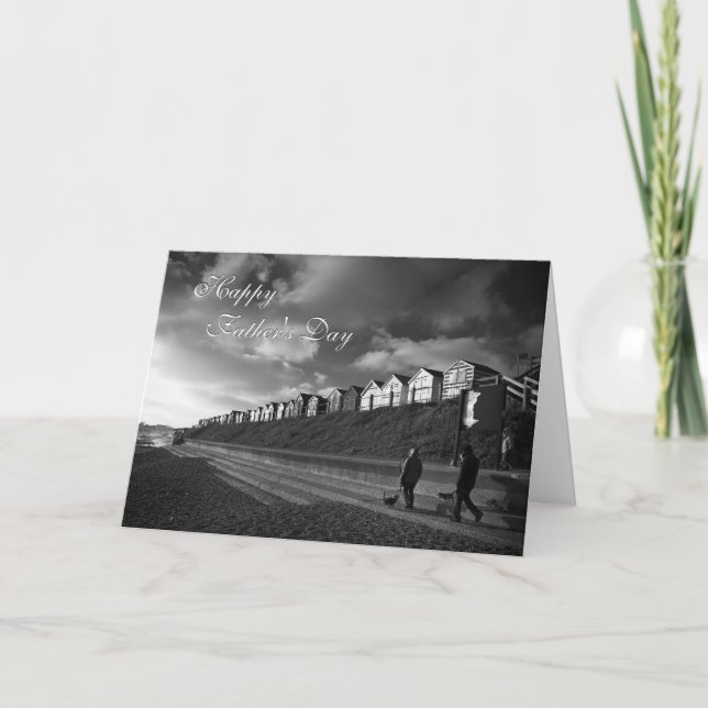 Beach Huts - bra Fars dag - Fiske Kort (Framsida)