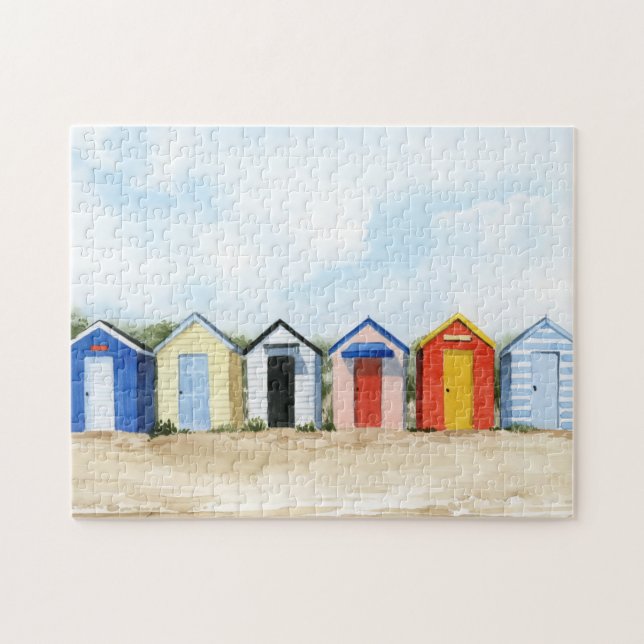 Beach Huts I Pussel (Horisontell)