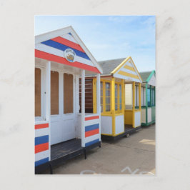 Beach Huts in Östra England Vykort