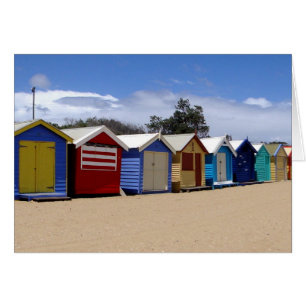 Beach Huts Melbourne 2 Hälsningskort