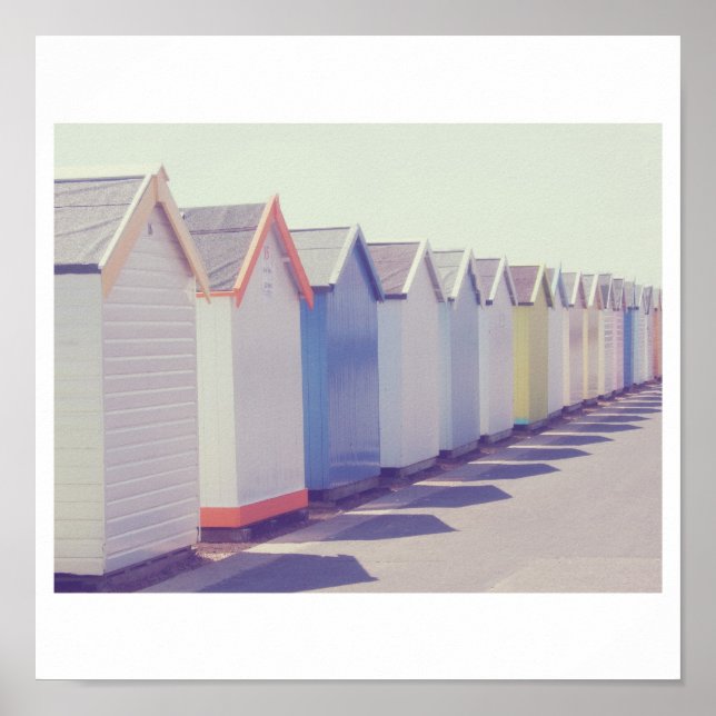 Beach Huts Poster (Framsidan)